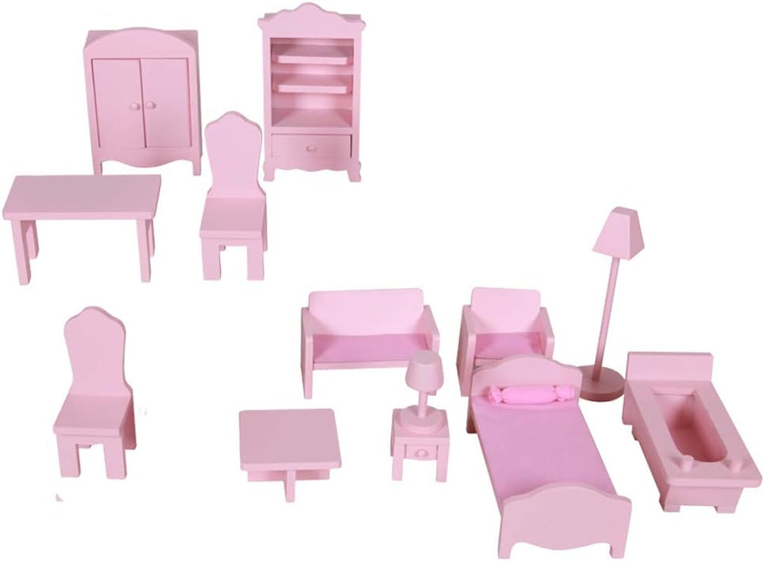 WOOMAX Colorbaby 85293 Dřevěný domeček pro panenky Naty Shop domečky pro panenky