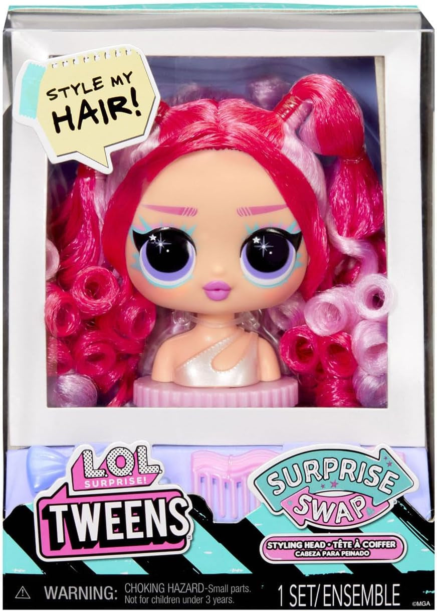 L.O.L. Překvapení! Tweens Surprise Swap Series - Styling-Köpfe mit tollen Haar-Accessoires und wunderschönem Haar - ideální pro Kinder ab 4 Jahren, Mehrfarbig