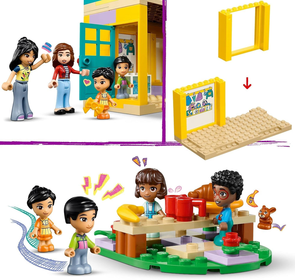 LEGO Friends Hrací sada pro mateřskou školu v městečku Heartlake pro dívky a chlapce 4 roky stará kreativní hra na role se 2 figurkami a 4 mikrofigurkami Hračka pro sociální rozvoj 42636 Stavebnice Besuche den LEGO-Store