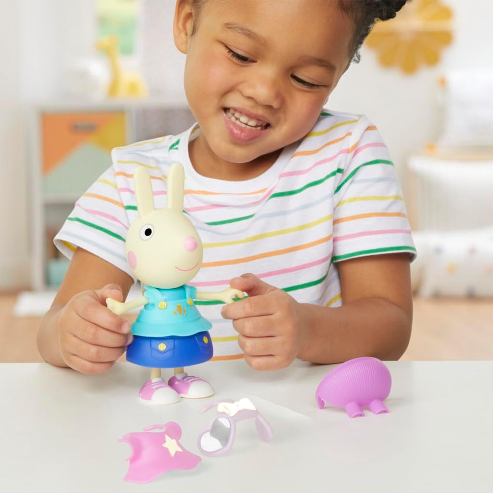 Peppa Pig Luisa Spoon - Figurină distractivă de îmbrăcat, păpușă de 15 cm pentru fete cu accesorii și haine de îmbrăcat, set de jucării interactive pentru copii mici de la 3 ani în sus