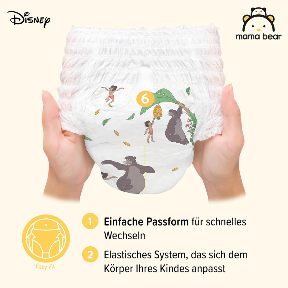 Značka Amazon: Mama Bear Disney Velikost 6 (15+ kg) – měsíční balení, bílá, 120 kusů (2 balení po 60)