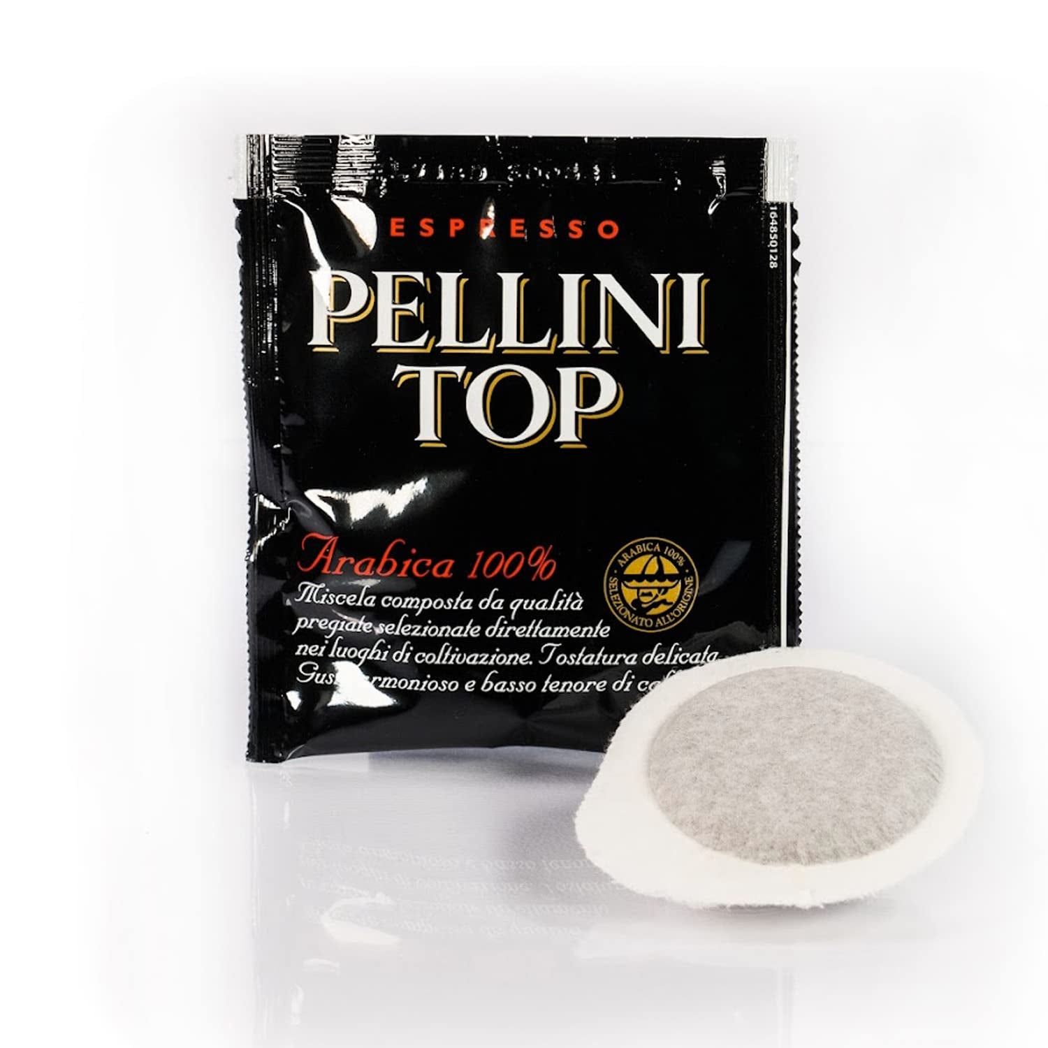 Pellini Caffè, Espresso Pellini Top 100% Arabica - 6 Packungen mit 18 Pads (6x126 g, insgesamt 108 Pads)