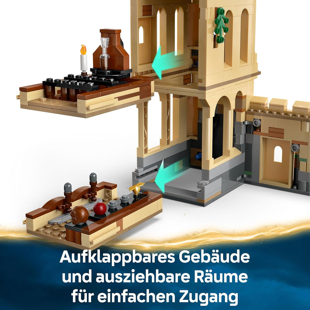 LEGO Harry Potter Schloss Hogwarts: Flugstunden, Abenteuer-Spielset se 6 minifigurkami zum Sammeln, vč. Draco Malfoy a profesorka McGonagallová, Rollenspiel Set für Jungen und Mädchen ab 9 Jahren 76447