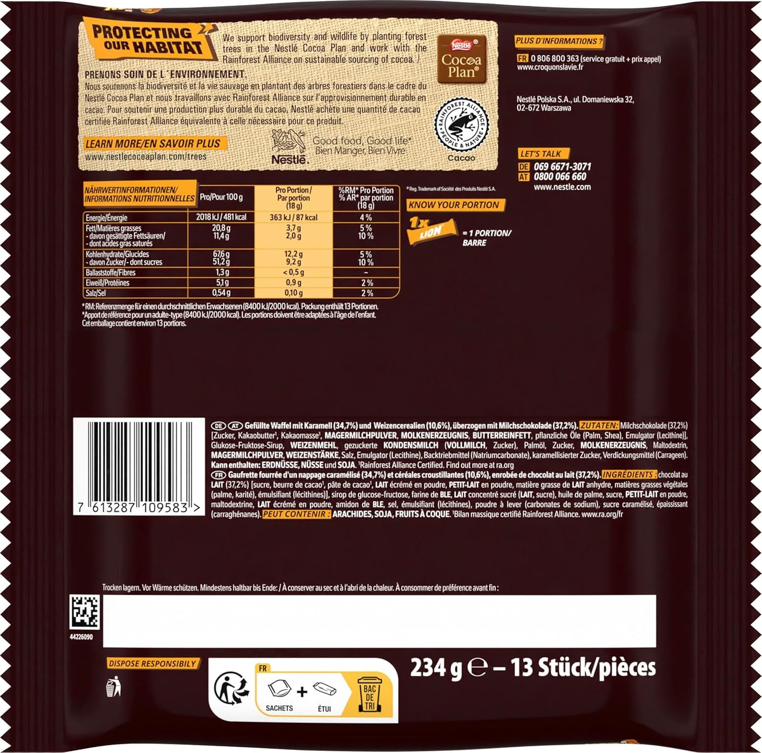 Lion Mini 2 balení (1x234g)