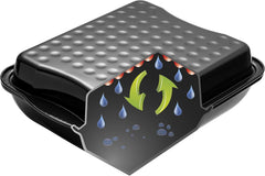 Dr. Oetker Maxi-Bräter Mit Deckel BACK-IDEE KREATIV, Brat- Und Auflaufform Aus Hochwertigem Stahlblech Mit Emaillierung, Eckige Form, Schnitt- Und Kratzfest - Spülmaschinengeeignet in Schwarz Formy a plechy na pečení Naty Shop