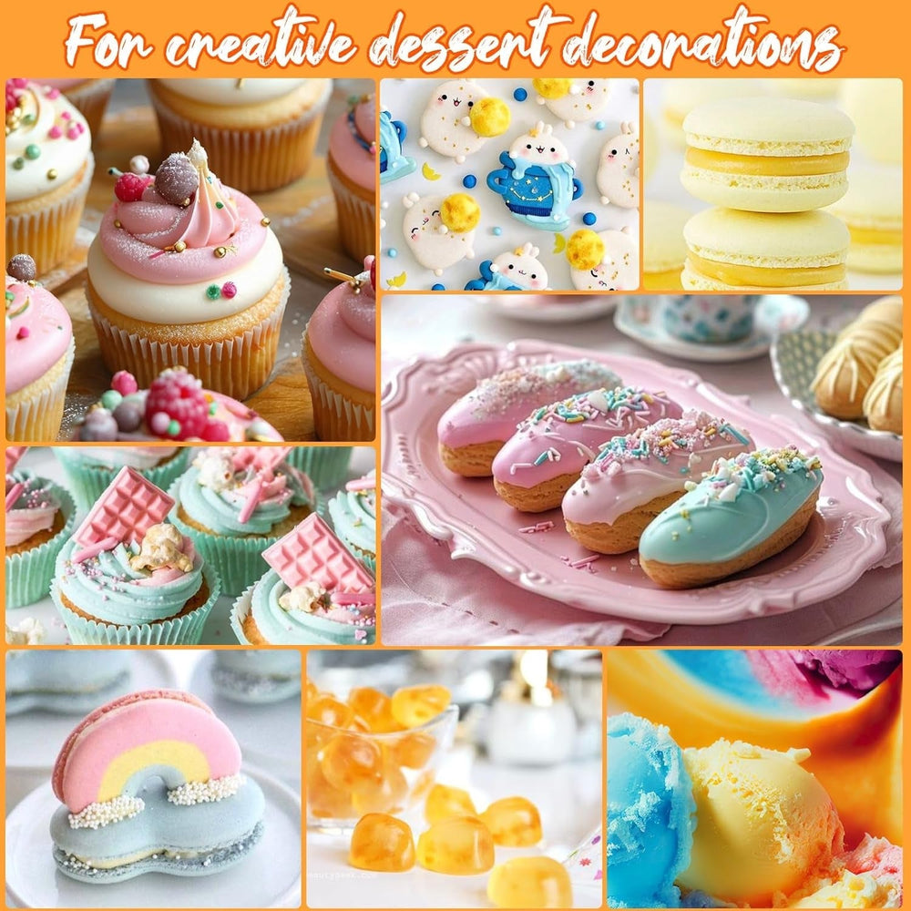 Sada tekutých potravinářských barviv 12 x 12 ml Naty Shop