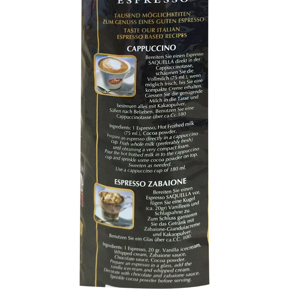 Kafffe, Bar Italia Espresso, gran cremă (1 kg, pungă), pachet de 1
