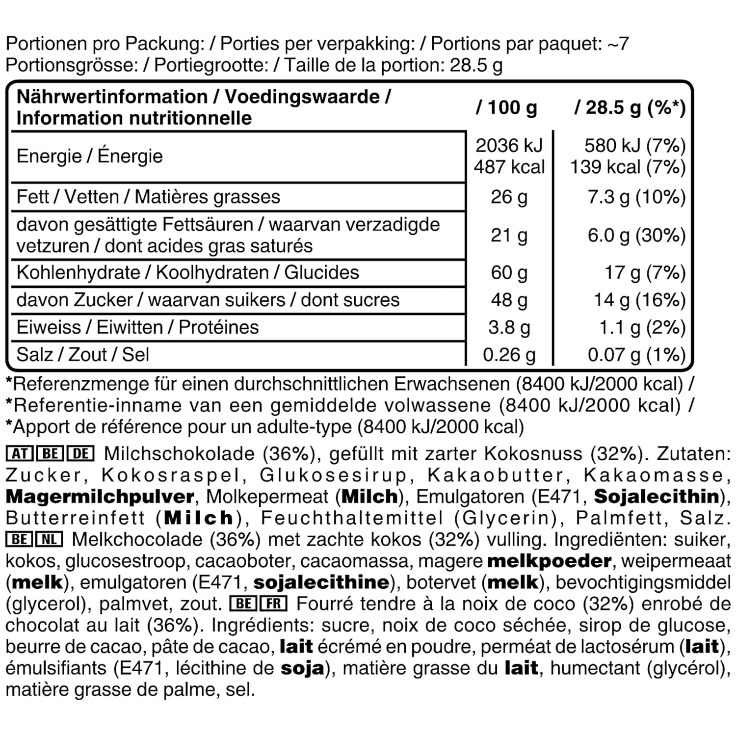 Hromadné balení čokolády Bounty Minis, jemné kokosové mini čokoládové tyčinky, 227 g, nápad na čokoládový dárek, hromadné balení čokolády