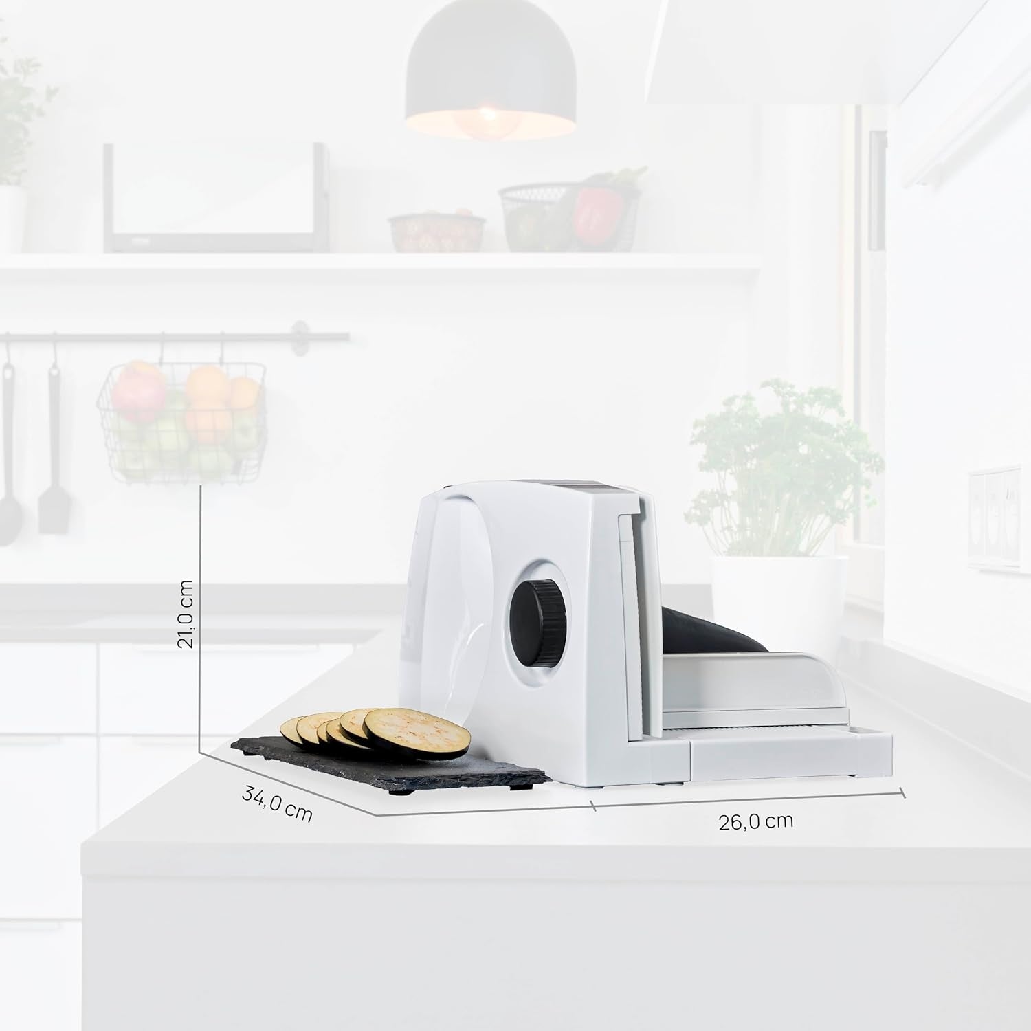 Ritter Markant 05 Multifunkční skládací elektrický kráječ a kráječ chleba s ekologickým motorem Made in Germany Drtiče a kráječe Naty Shop