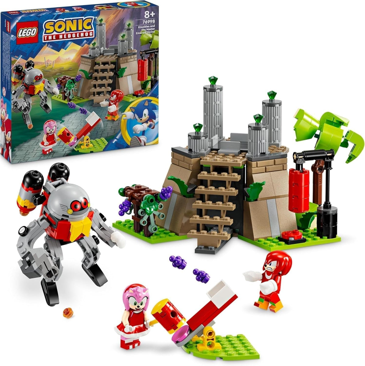 LEGO Sonic the Hedgehog Knuckles and The Shrine Of Master Emerald Sběratelská hračka Dárek pro hráče Dobrodružná stavebnice pro chlapce a dívky 8 let 76998 Stavebnice Besuche den LEGO-Store Výchozí název