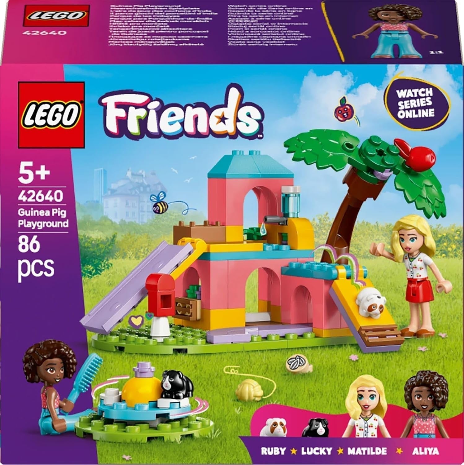 LEGO Friends Stavebnice a hrací hra pro morče se 2 minifigurkami a 2 zvířaty Hračka pro dívky 5+ Zvířecí sada 42640 Stavebnice Besuche den LEGO-Store
