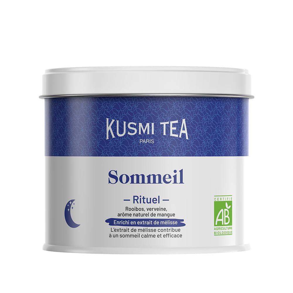 Kusmi Tea - Slim Ritual - Ceai pentru slăbit - Îmbogățit cu extract de ceai verde - Facilitează pierderea în greutate - Căpșuni și cireșe - Ceai vrac - Cutie metalică de 100 g pentru aproximativ 50 de cești