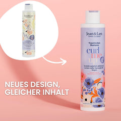 Jean & Len Dream Curls Shampoo Rice Water & Açai Berry, pro kudrnaté a vlnité vlasy, 300 ml Jean & Len