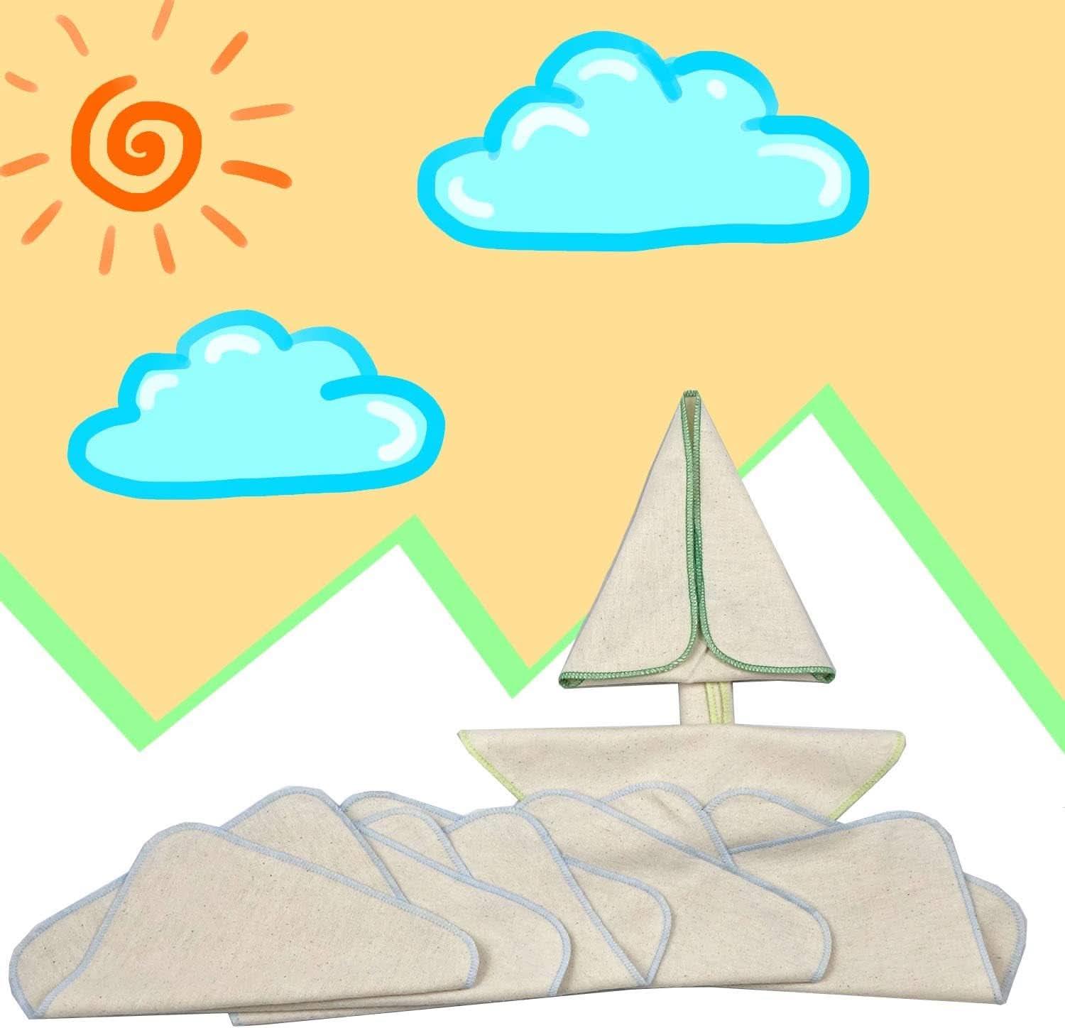 Avo + Cado - Balení 15 opakovaně použitelných dětských žínek jako náhrada za vlhčené ubrousky (barva: šedá) Mother and Child Naty Shop