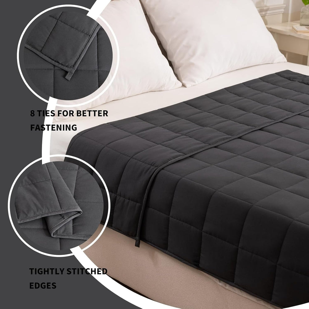 Good Nite Pătură ponderată adulți Grey Pătură de relaxare pentru și pentru relaxare Pătură ponderată Grey 125X150Cm 4Kg Plapumi si pilote Naty Shop