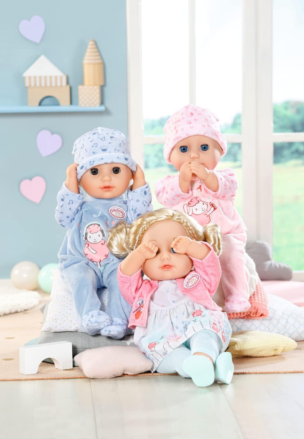 Păpușă moale Annabell Little Annabell 36cm, cu corp din pânză și ochi adormiți, 36cm, 709870 Zapf Creation