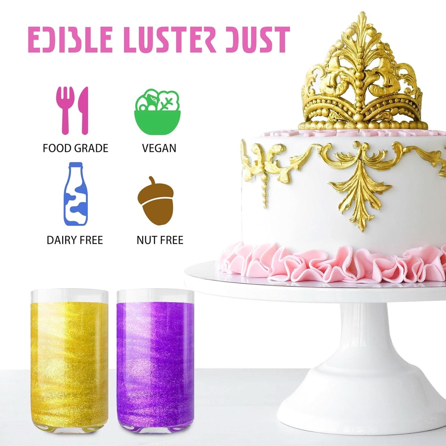 Jedlé třpytky ve spreji, 20 gramů Naty Shop