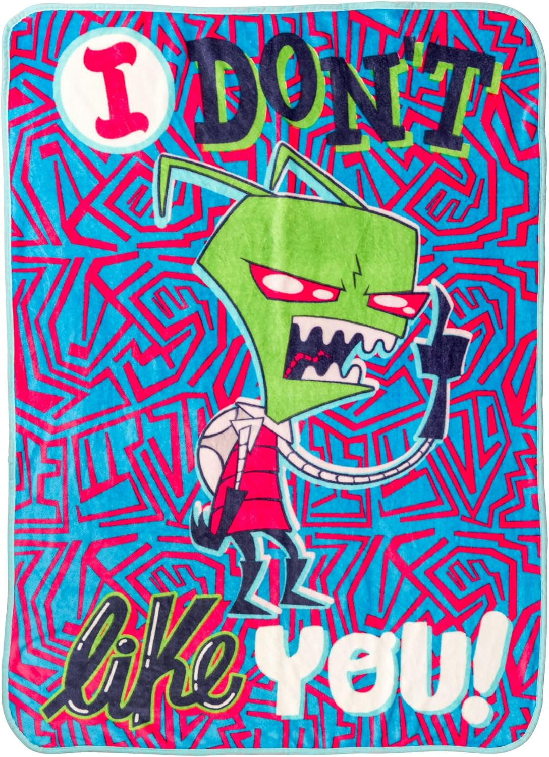 Silver Buffalo Garfield závěsná deka, fleece, 114,3 X 152,4 cm Postele a přikrývky Silver Buffalo Invader Zim