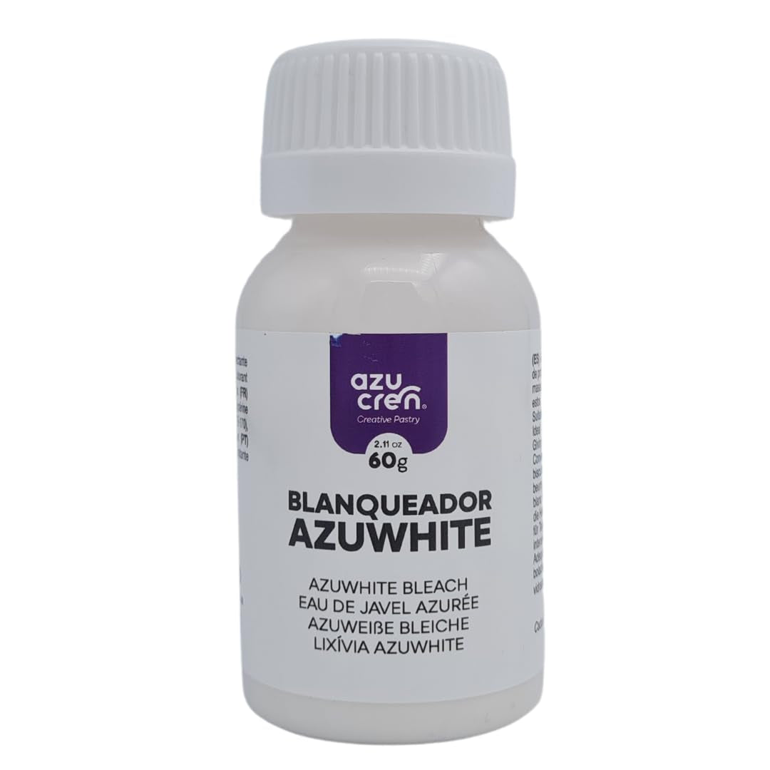 Azucren, Colorant alimentar pentru decorarea torturilor, copt, fursecuri, macaroane, culoare alb pur, colorant alimentar concentrat în formă de gel pentru cremă de unt, pastă de zahăr, glazură regală și mixuri pentru prăjituri, 60 g