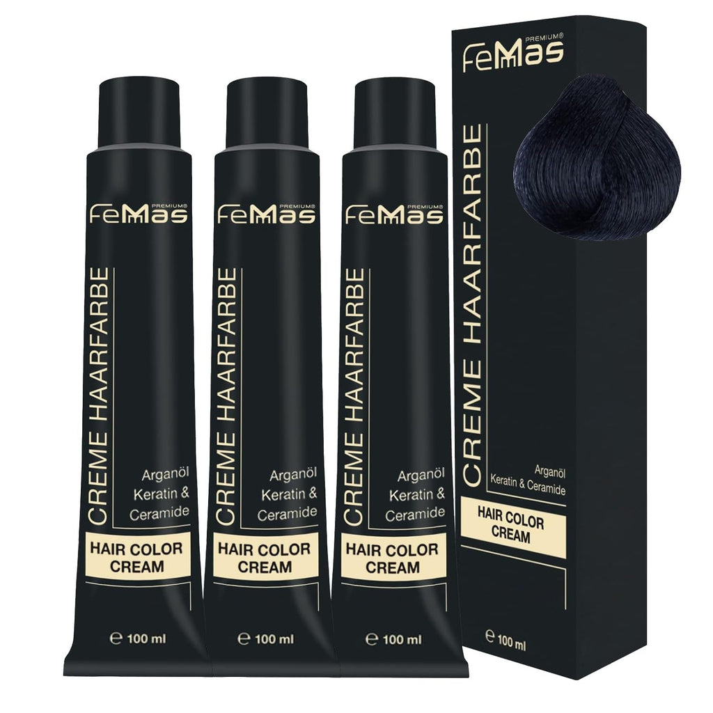 FemMas Hair Colour Pure & Mix Red I Cremă profesională cu ulei de argan, keratină și ceramide I Ca o vopsea de păr permanentă sau nuanță pentru rezultate radiante, de lungă durată I 100 ml