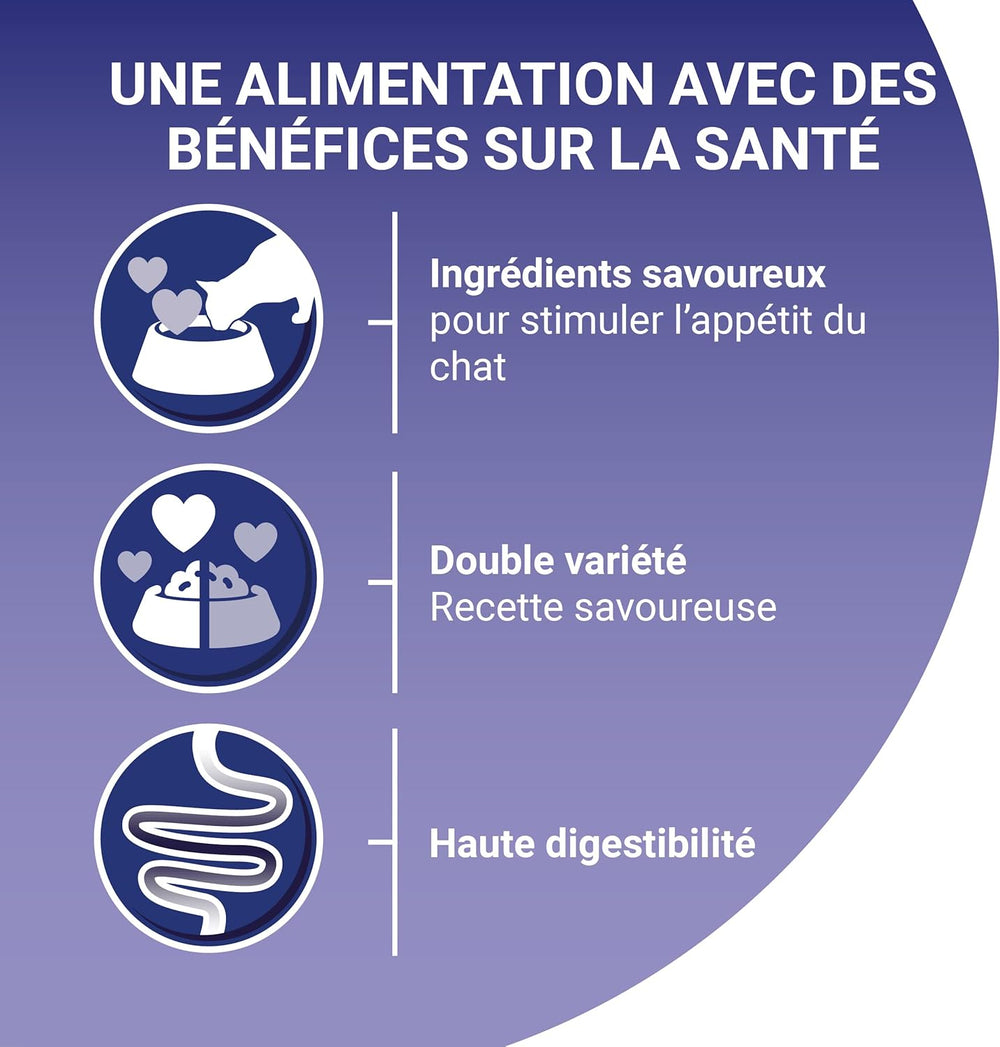 Purina One - Spezialfutter in Sauce Rind/Huhn/Ente und Truthahn für Katzen mit Appetit, 340 g