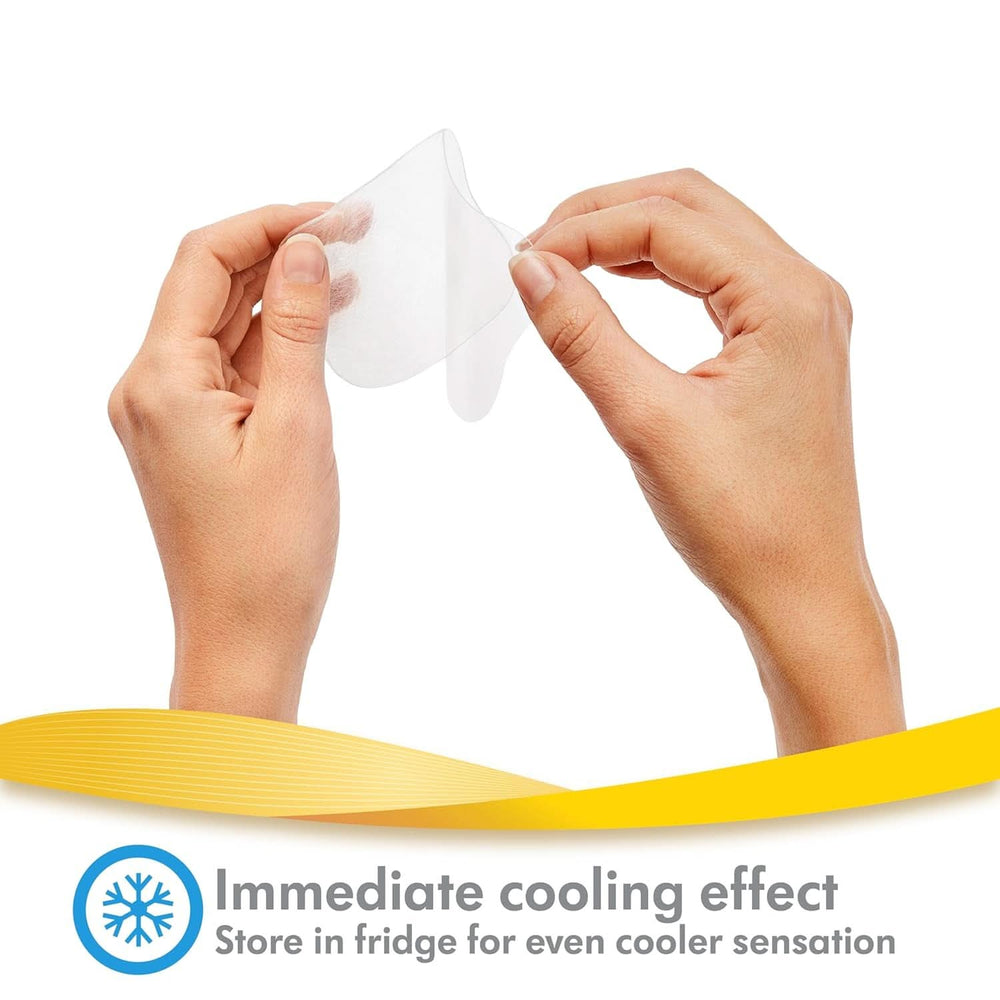 Medela Hydrogel Pads - okamžitá úleva a chlazení pro bolavé bradavky - opakovaně použitelné - balení 4 sterilních polštářků, jednotlivě balené Příslušenství Jídlo a kojení Bebe Naty Shop