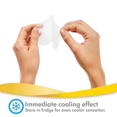 Medela Hydrogel Pads - okamžitá úleva a chlazení pro bolavé bradavky - opakovaně použitelné - balení 4 sterilních polštářků, jednotlivě balené Příslušenství Jídlo a kojení Bebe Naty Shop