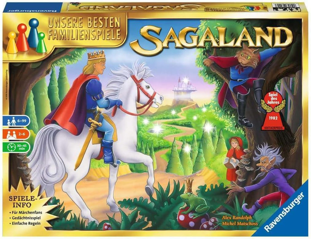 Ravensburger 26424 - Sagaland - Joc de societate pentru copii și adulți, 2-6 jucători, vârste de la 6 ani în sus, Jocul Anului, cele mai bune jocuri de familie