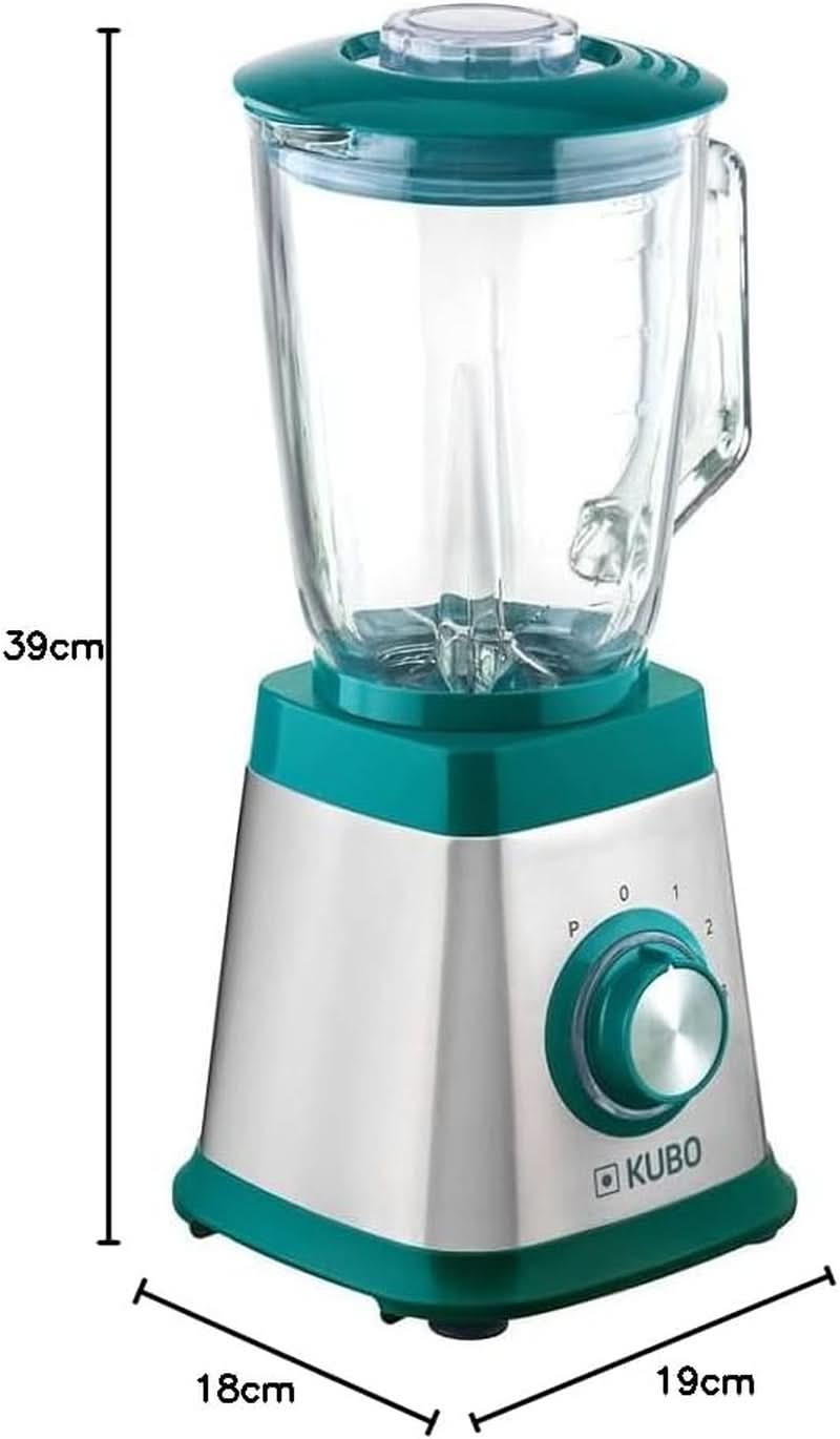 Mixér Aus Glas, 1000 W, 4 Geschwindigkeiten, 1,5 L, 6 Klingen Aus Edelstahl, Eiswürfelfunktion Kitchen Naty Shop