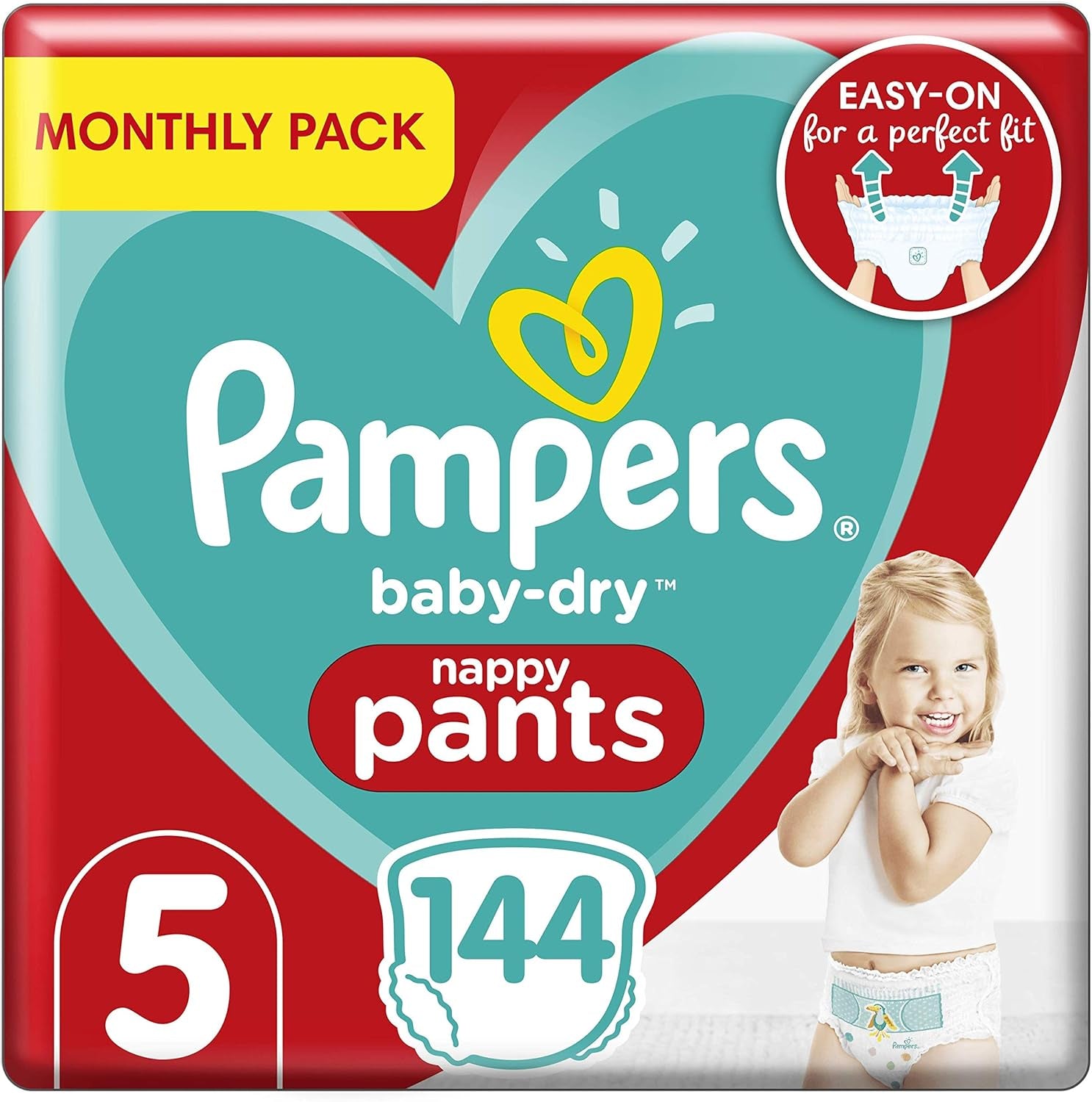 Pampers (stará verze), kalhotky, velikost 4, 9kg-15kg, tři balení (1 x 88 plen)