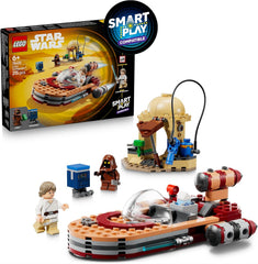 LEGO Star Wars 75420 SMART Play: Lukes Landspeeder - Kompatibilní Interaktives Spielzeug inkl. Minifigurka SMART Tag a Luke Skywalker – nápad na dárek pro chlapce, dívky a fanoušky Erwachsene od 6 Jahren