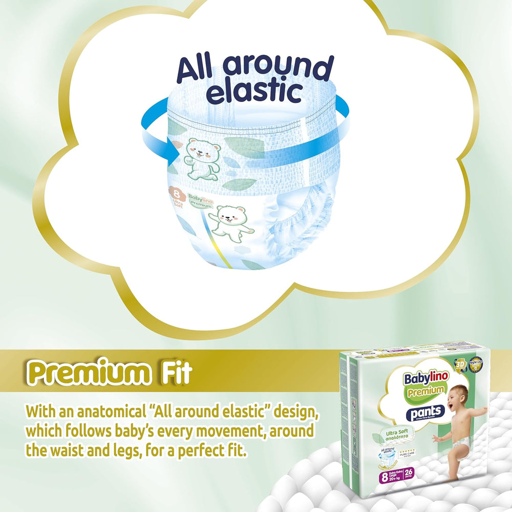 Prémiové kalhoty velikosti 8 s ultra měkkým filtrem, XXL (20+ kg), 104 kusů