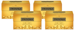 Twinings Earl Grey - Ceai negru în pliculețe, rafinat cu aromă de bergamotă - Ceai negru răcoritor din China, 25 pliculețe (50 g) (pachet cu 4)