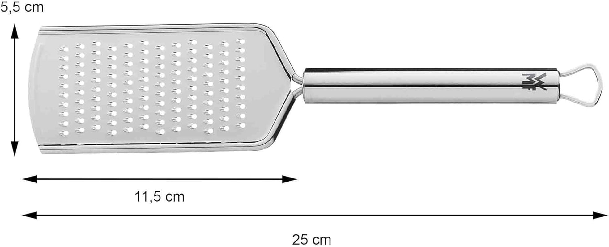 WMF Profi plus nerezové struhadlo na sýr 25 cm, jemná holicí plocha Peeler Naty Shop