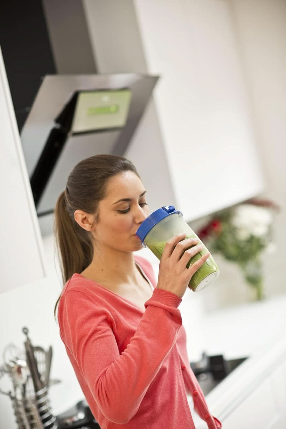 Russell Hobbs Mixer [Multifunktions- Standmixer] Nutriboost (Inkl. 5 Bpa-Freie Und Spülmaschinengeeignete Behälter + Deckel, 22.000 U/Min, 0.9 Ps-Motor) Elektrischer, Smoothie-Maker 23180-56 Bucatarie Naty Shop