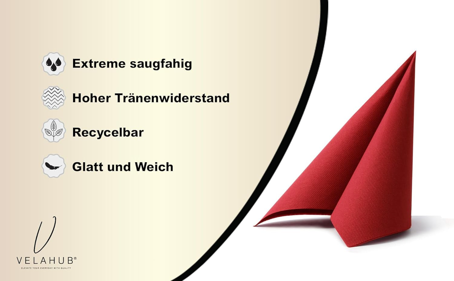 Soft Point 50, șervețel de unică folosință de înaltă calitate, 38X38 Cm, pliere 1/4, Burgundia