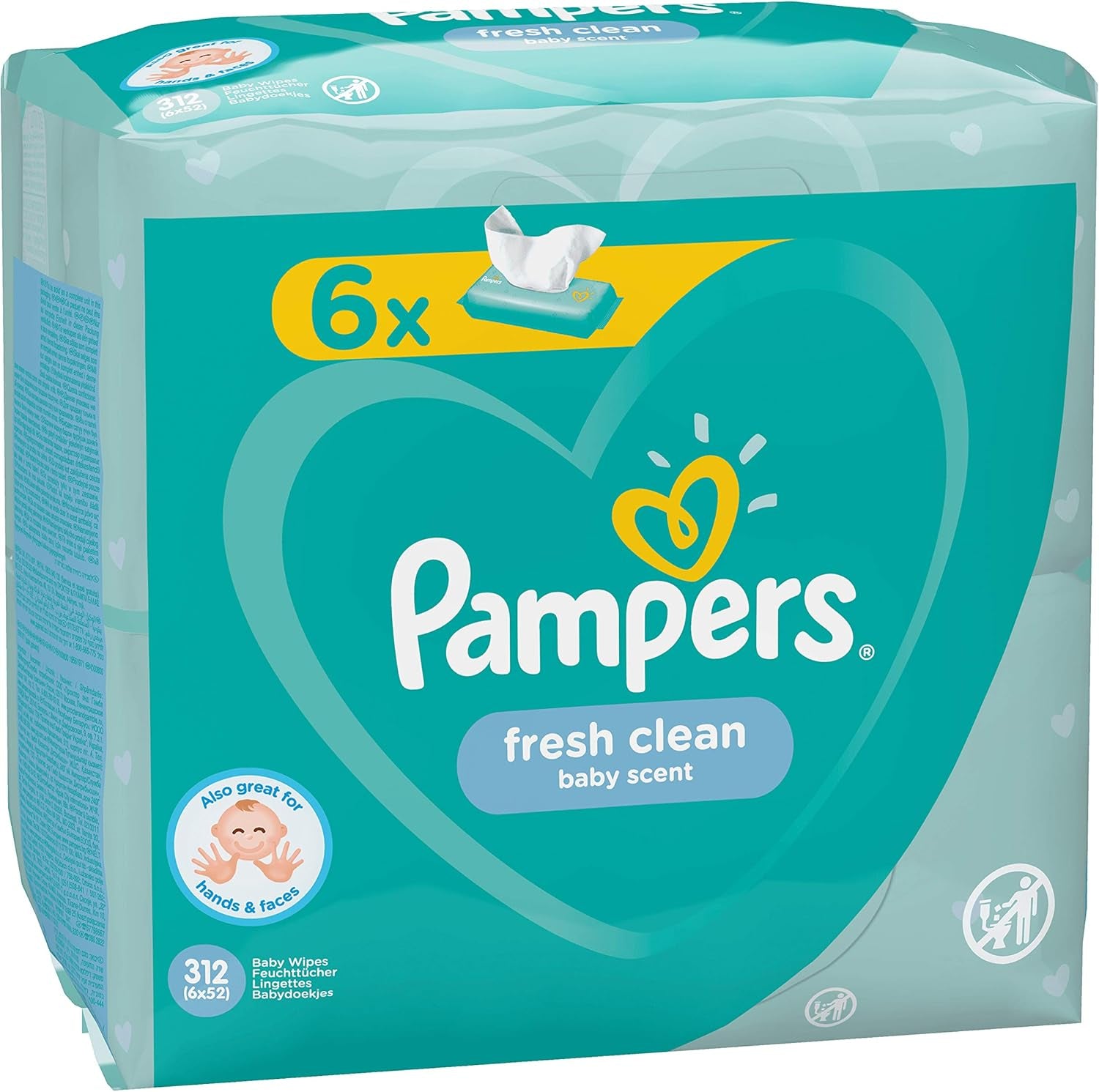 Pampers 81688049 Fresh Clean dětské ubrousky, bílé