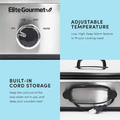 MST-5240SS Pomalý hrnec, 3,3 litru, Nerezový Pomalý hrnec Naty Shop