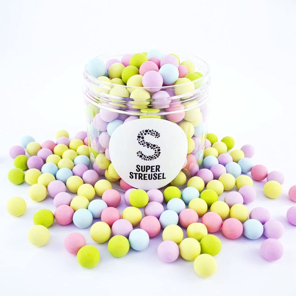 Super Streusel, Jedlé cukrové perly s čokoládovou náplní, 170 gramů Naty Shop