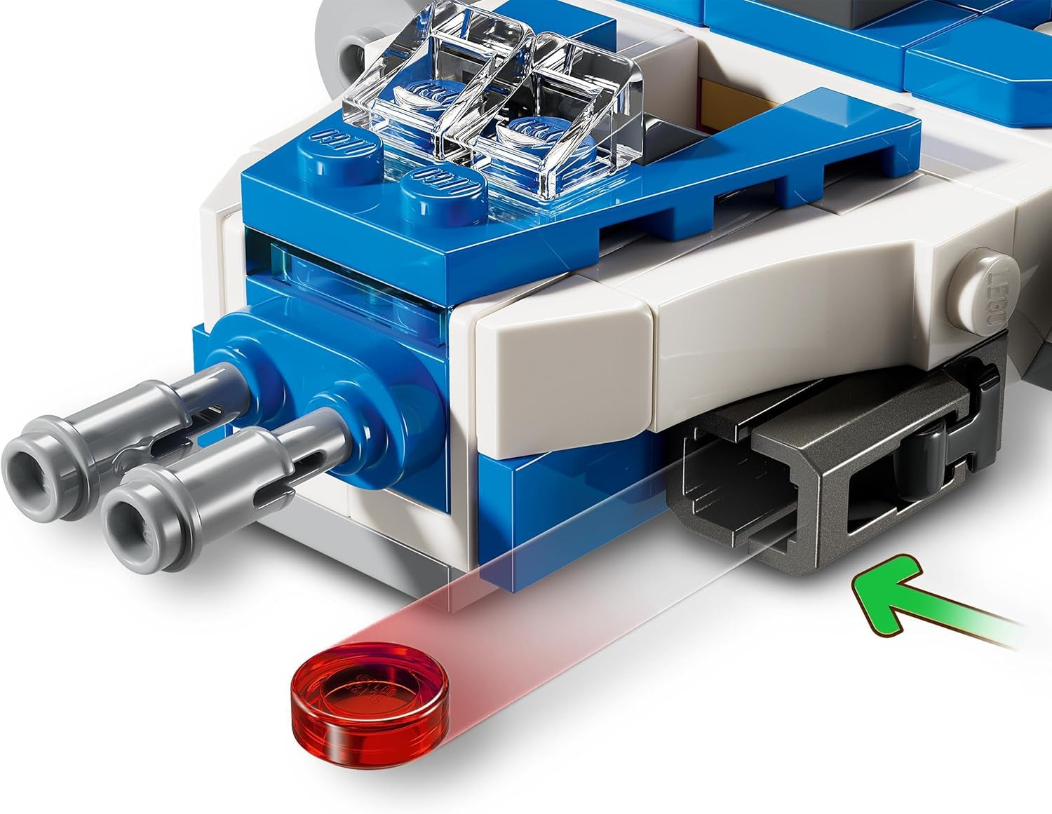 LEGO Star Wars Kapitán Rex Y-Wing kostky na stavbu kostek sběratelské hvězdné lodi Nápad na dárek pro chlapce a dívky od 6 let 75391 Stavebnice Besuche den LEGO-Store