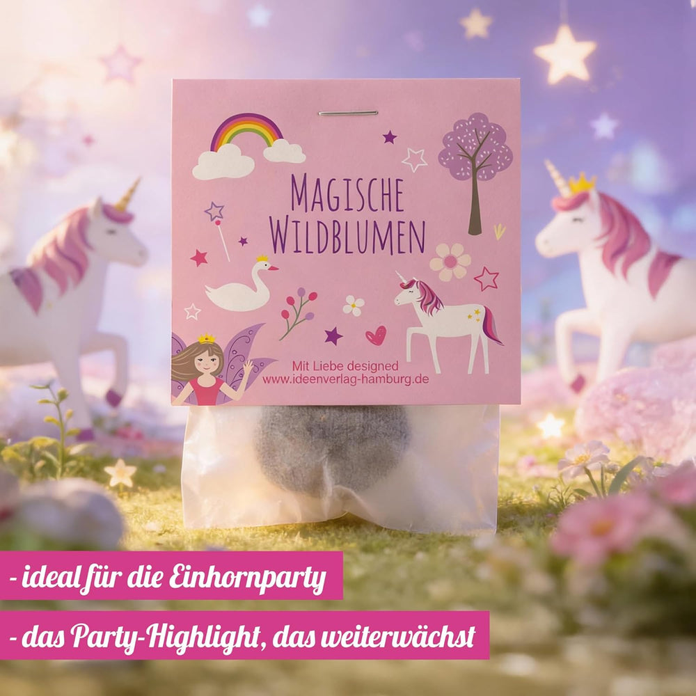 10X Einhorn Samenbomben Als Mitgebsel Kindergeburtstag Mädchen 4 Bis 8 Jahre - Einhorn Geschenke Für Mädchen & Blumensamen Mitbringsel Kindergeburtstag - Kleine Geschenke Für Kinder - Made in Germany