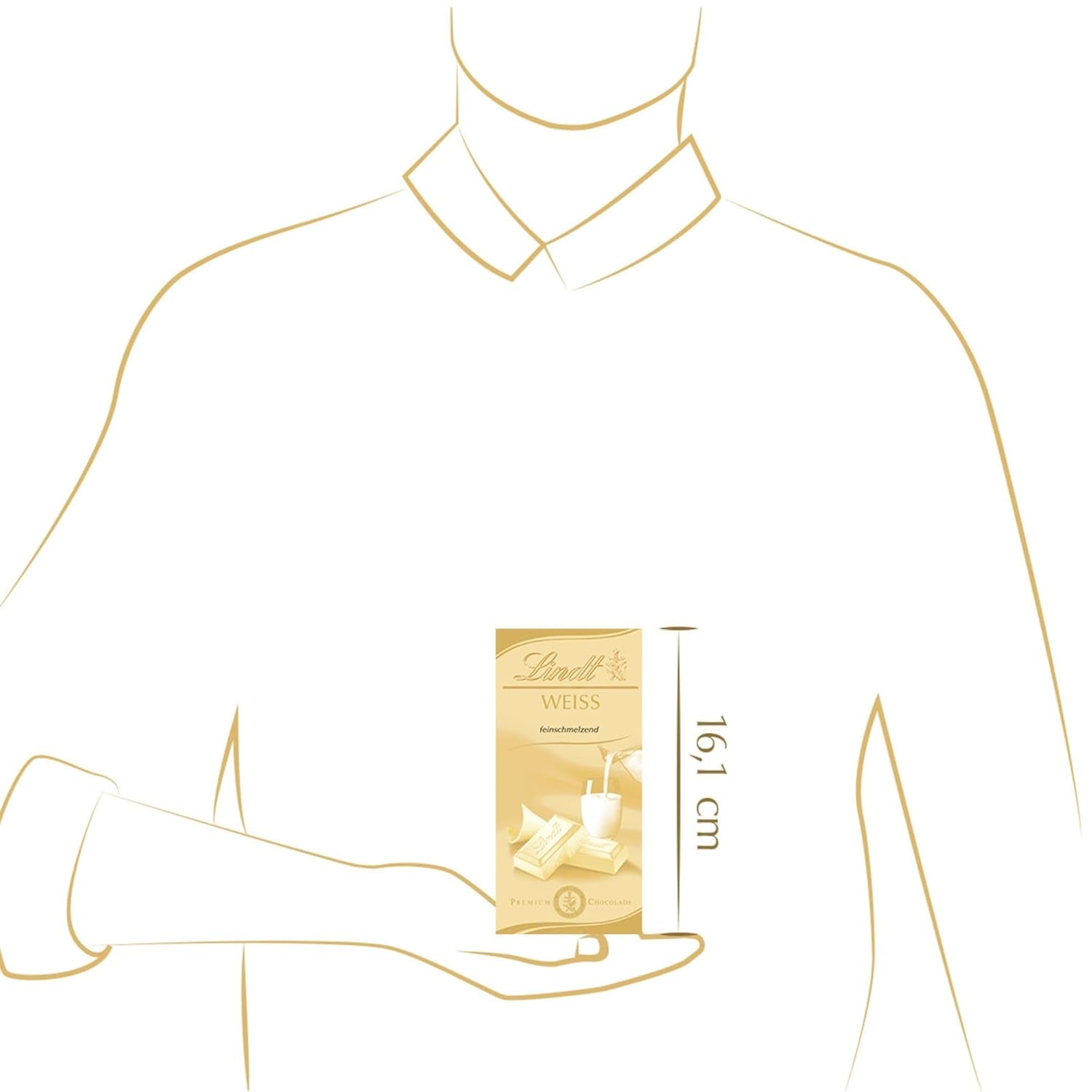 Lindt Jemná rozpuštěná bílá čokoláda, 100 gramů čokoládové bonbóny Naty Shop