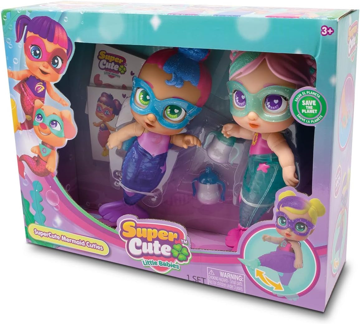 Super čistá mini siréna Kala und Gabi 12 cm s dobře známými svíčkami, hrami ve vodě (64320046)