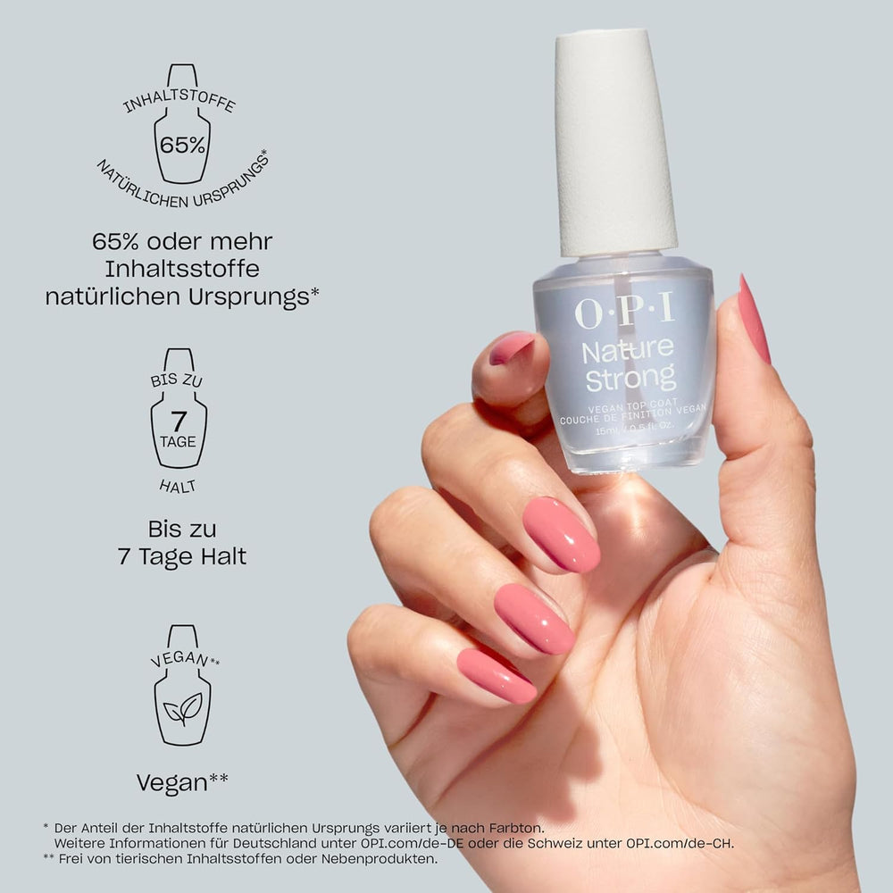 OPI Nature Strong Pink and Nude Shades - dlouhotrvající lak na nehty s inovativním, veganským složením obsahujícím přírodní složky - pro zářivé nehty