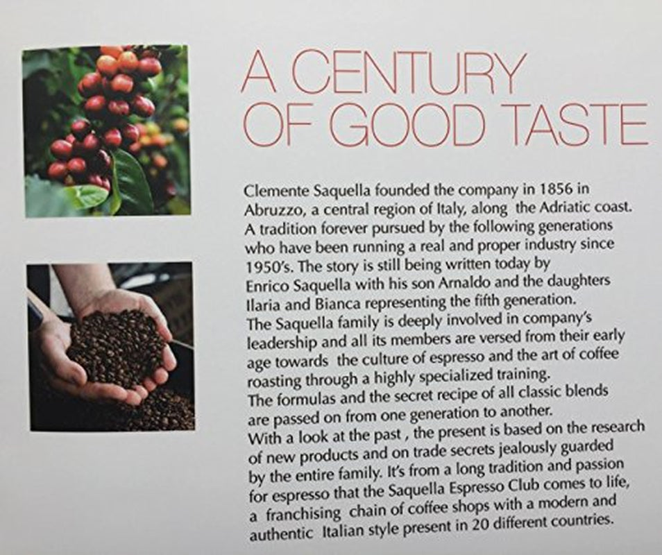 Boabe de cafea Saquella Caffe Saquella Espresso Extra Crema, 1 pachet (1 x 1 kg)