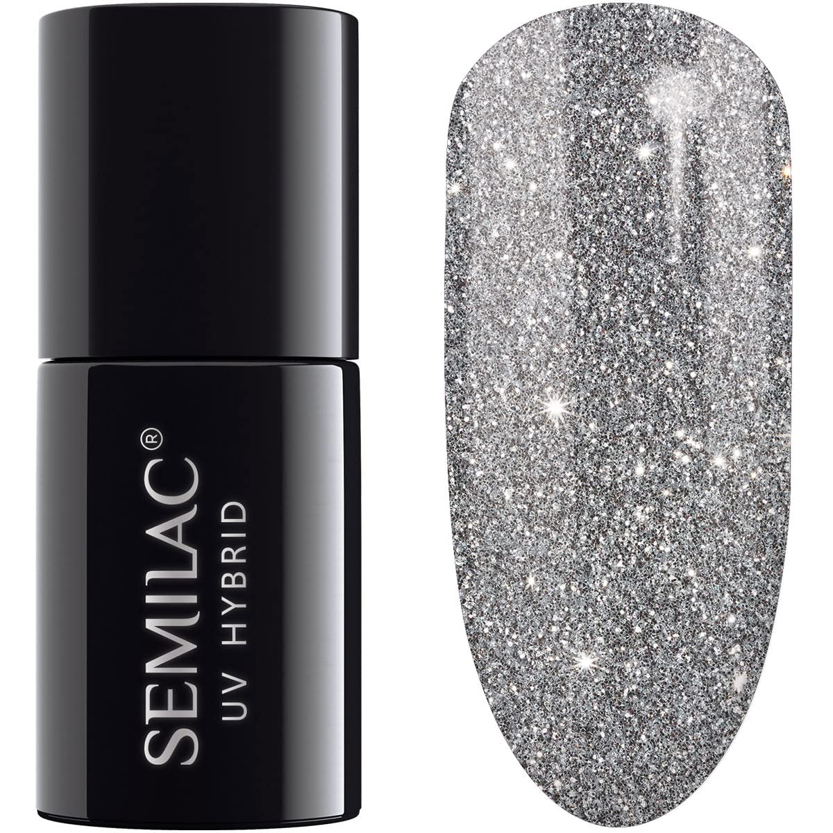 Semilac UV Nagellack Hybrid 404 Black Beans Muffin 7ml Kollektion Tastes of Fall