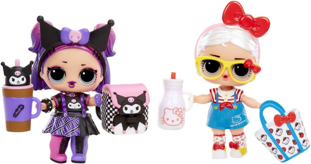 LOL Surprise! Iubește Hello Kitty și prietenii - 1 păpușă cu 7 surprize, selecție aleatorie, 8 obiecte de colecție, pentru copii cu vârsta de 4 ani și peste, roz