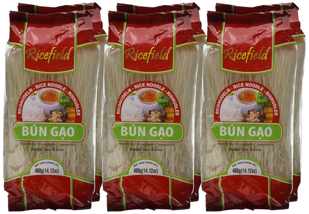 Ricefield Vermicelli 0,8 mm Bun Gao 6 balení (6 x 400 g)