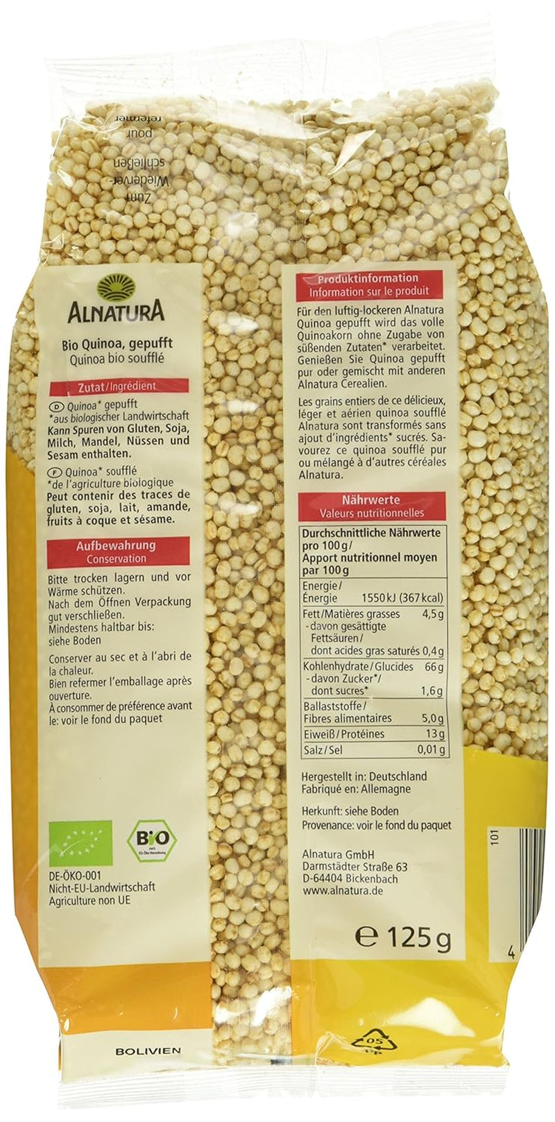 Bio expandovaná quinoa, 125g