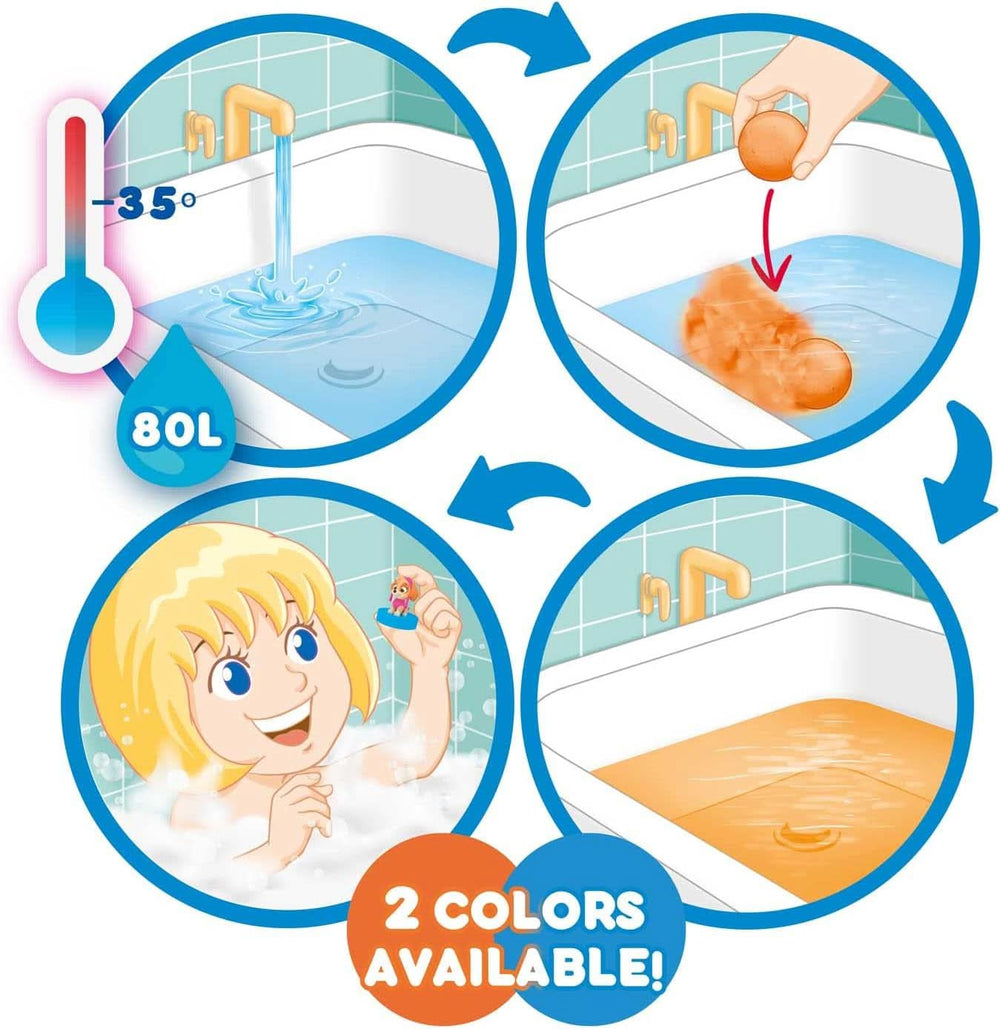 INKEE SURPRISE PAW PATROL, Bomba de baie pentru copii cu surpriză, aromă de gumă de cola, efect de spumă, 80 grame Duș și baie Naty Shop